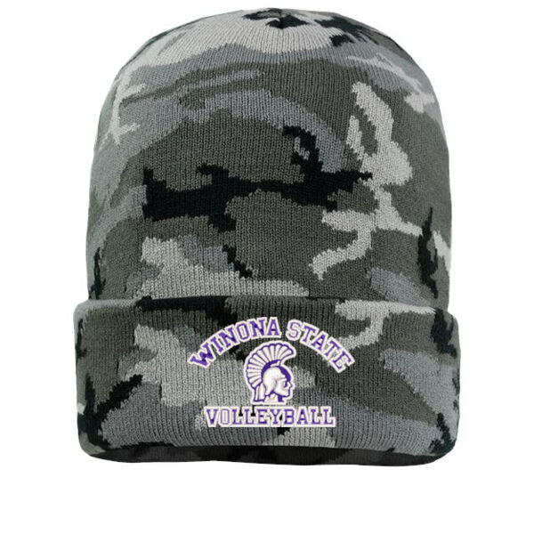 Sportsman 12" Solid Cuffed Beanie - Embroidered Logo Thumbnail