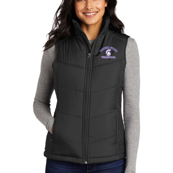 Port Authority Womens Packable Puffy Vest - Embroidered Logo Thumbnail