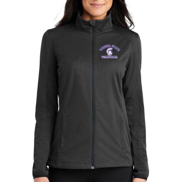 Port Authority Womens Active Soft Shell Jacket - Embroidered Logo Thumbnail